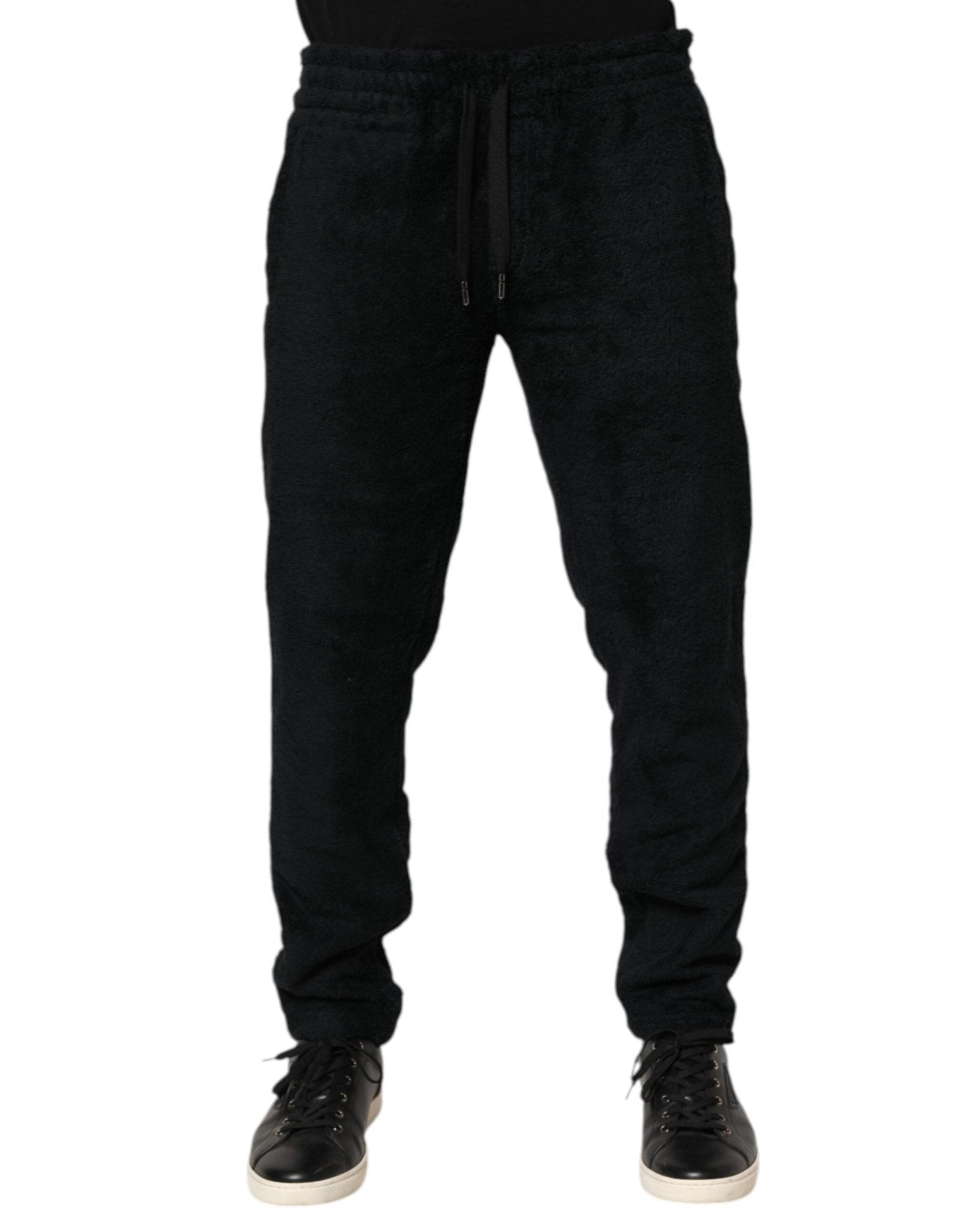 Dolce & Gabbana Black Cotton Logo Men Jogger Sweatpants Pants – IT46 | S par Dolce & Gabbana | Disponible sur Sandy Store ByNet