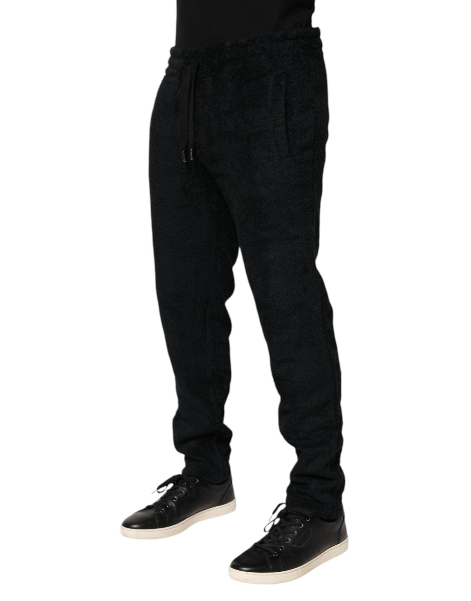 Dolce & Gabbana Black Cotton Logo Men Jogger Sweatpants Pants – IT46 | S par Dolce & Gabbana | Disponible sur Sandy Store ByNet