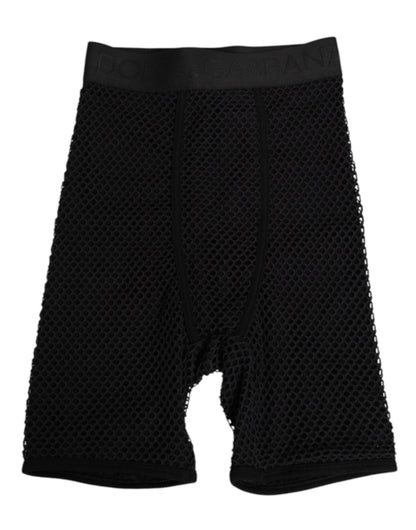 Dolce & Gabbana Black Cotton Logo Shorts Midi Trouser Underwear – IT2 | S par Dolce & Gabbana | Disponible sur Sandy Store ByNet