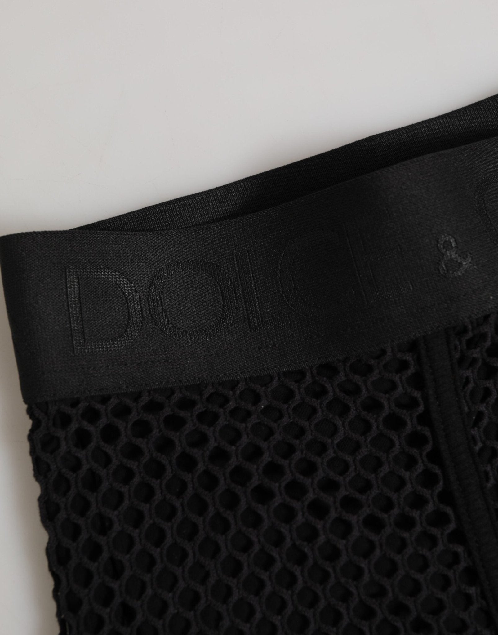 Dolce & Gabbana Black Cotton Logo Shorts Midi Trouser Underwear – IT2 | S par Dolce & Gabbana | Disponible sur Sandy Store ByNet