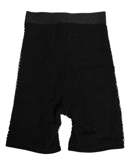 Dolce & Gabbana Black Cotton Logo Shorts Midi Trouser Underwear – IT2 | S par Dolce & Gabbana | Disponible sur Sandy Store ByNet