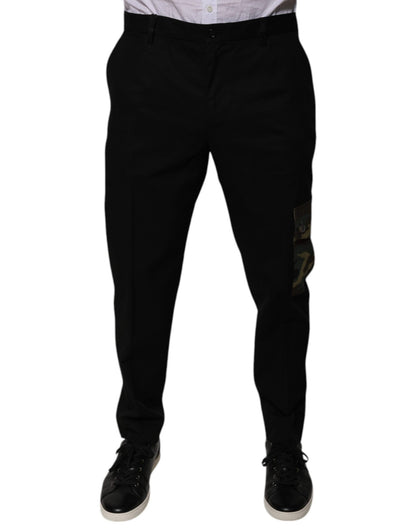 Dolce & Gabbana Black Cotton Men Cargo Casual Pants – IT48 | M par Dolce & Gabbana | Disponible sur Sandy Store ByNet