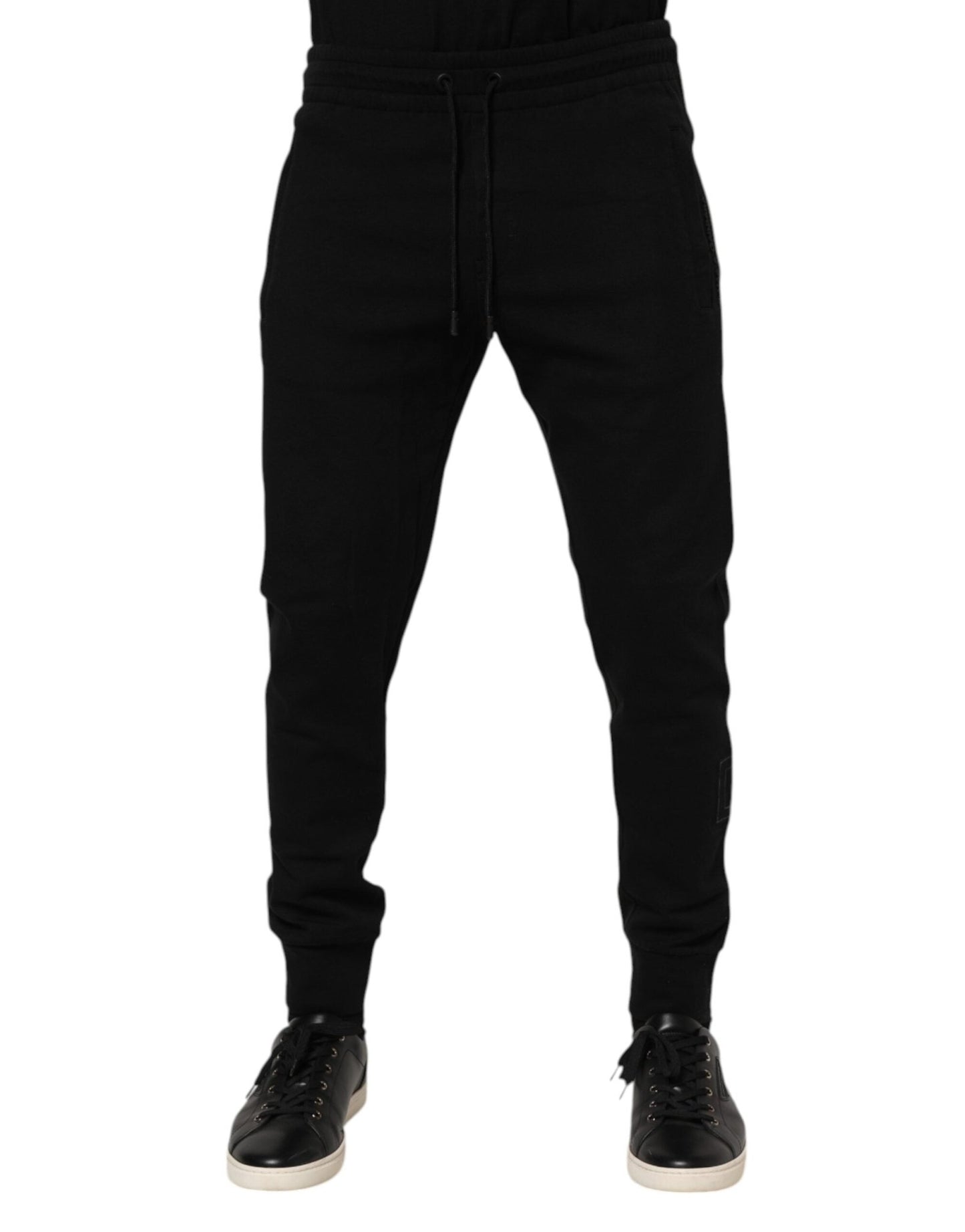 Dolce & Gabbana Black Cotton Men Jogger Sweatpants Pants – IT46 | S par Dolce & Gabbana | Disponible sur Sandy Store ByNet