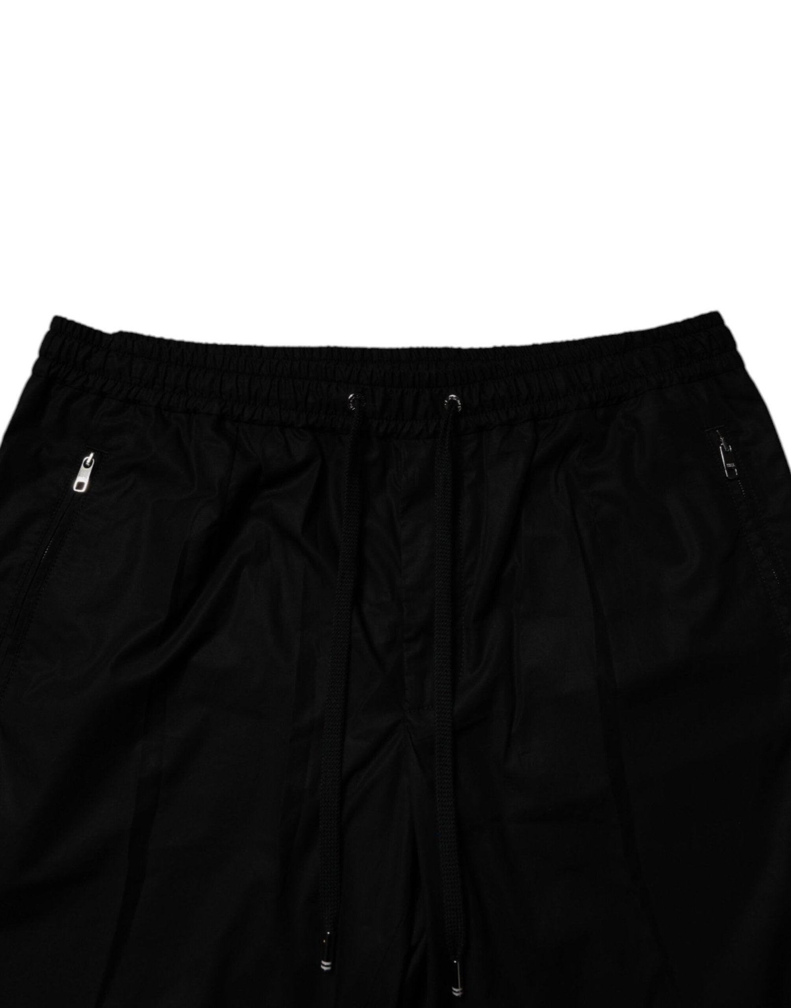 Dolce & Gabbana Black Cotton Men Jogger Sweatpants Pants - Sandy Store ByNet