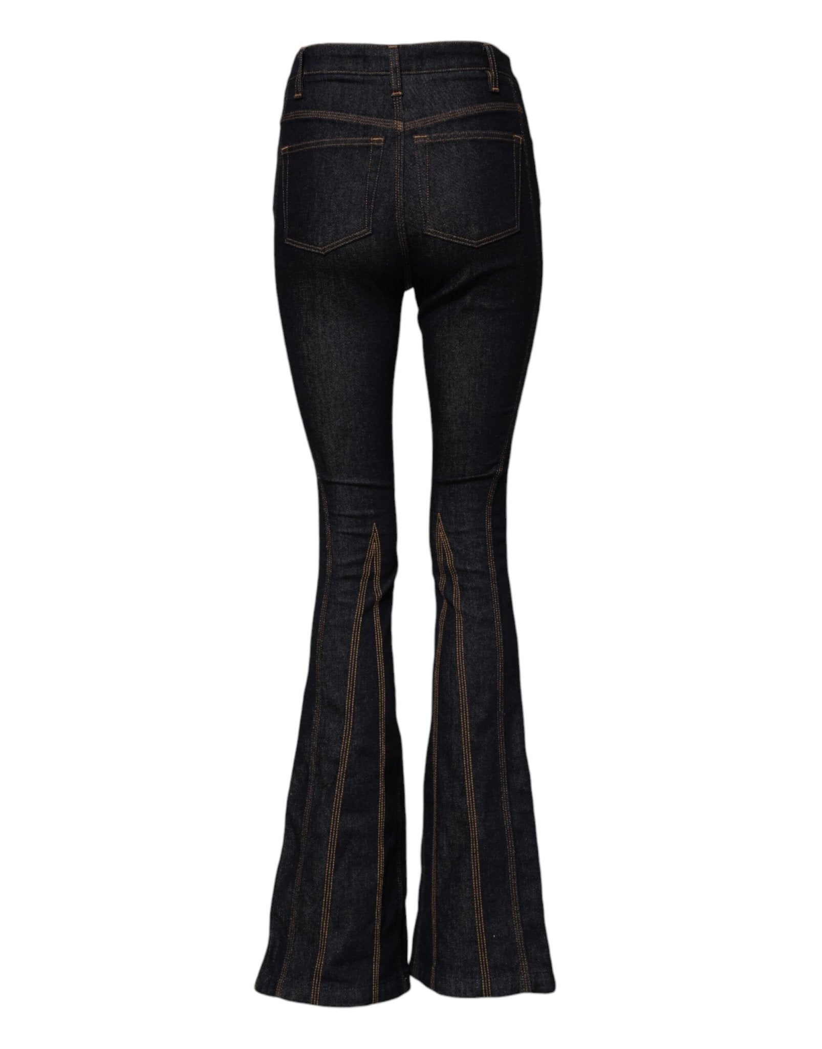 Dolce & Gabbana Black Cotton Mid Waist Bootcut Denim Jeans – IT38 | XS par Dolce & Gabbana | Disponible sur Sandy Store ByNet