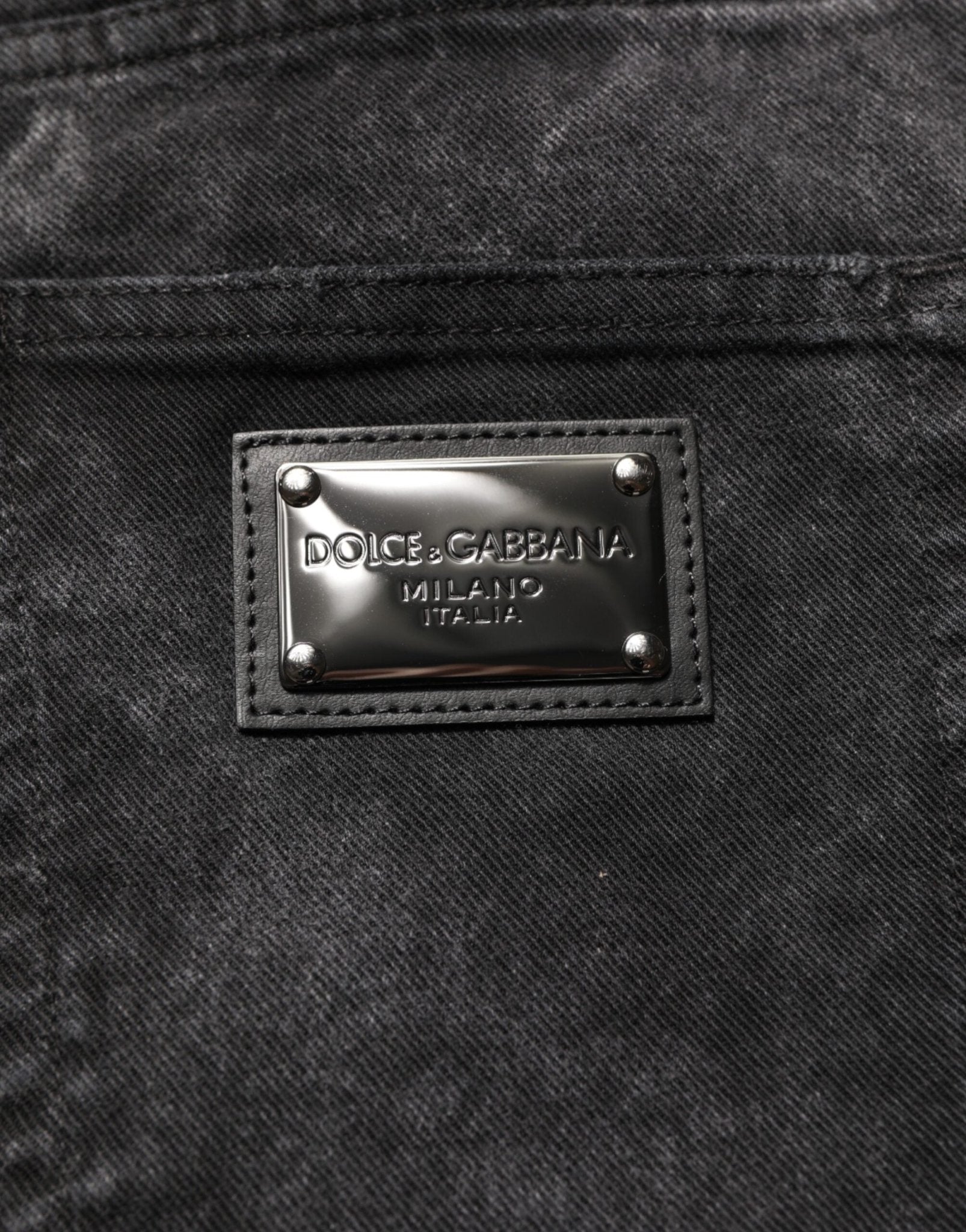 Dolce & Gabbana Black Cotton Mid Waist Denim Men Bermuda Short – IT48 | M par Dolce & Gabbana | Disponible sur Sandy Store ByNet