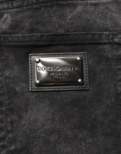 Dolce & Gabbana Black Cotton Mid Waist Denim Men Bermuda Short – IT48 | M par Dolce & Gabbana | Disponible sur Sandy Store ByNet