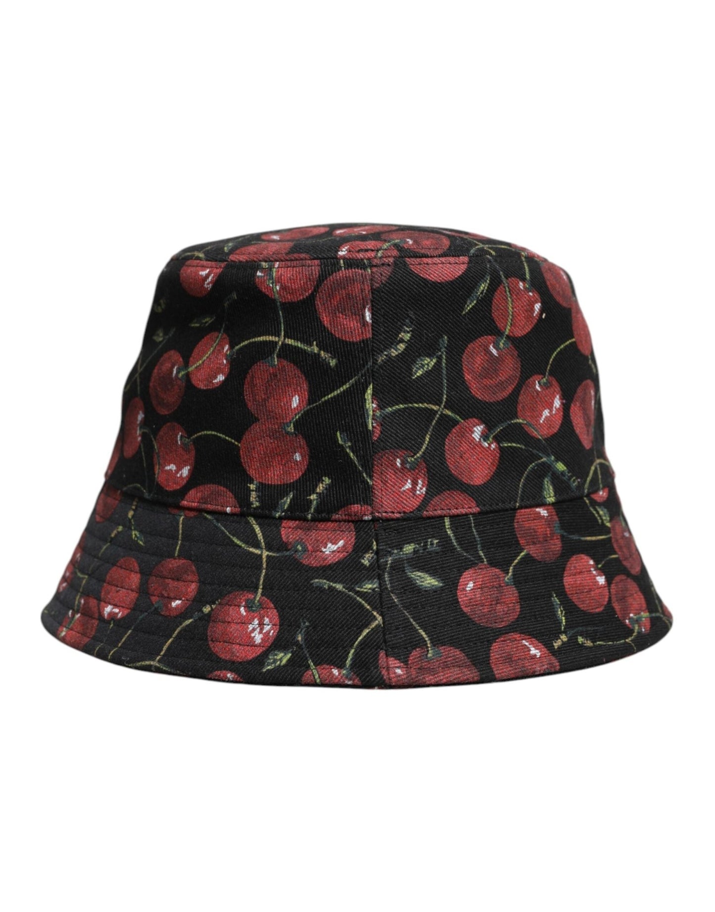 Dolce & Gabbana Black Cotton Printed Wide Brim Bucket Hat – 59 cm|L par Dolce & Gabbana | Disponible sur Sandy Store ByNet