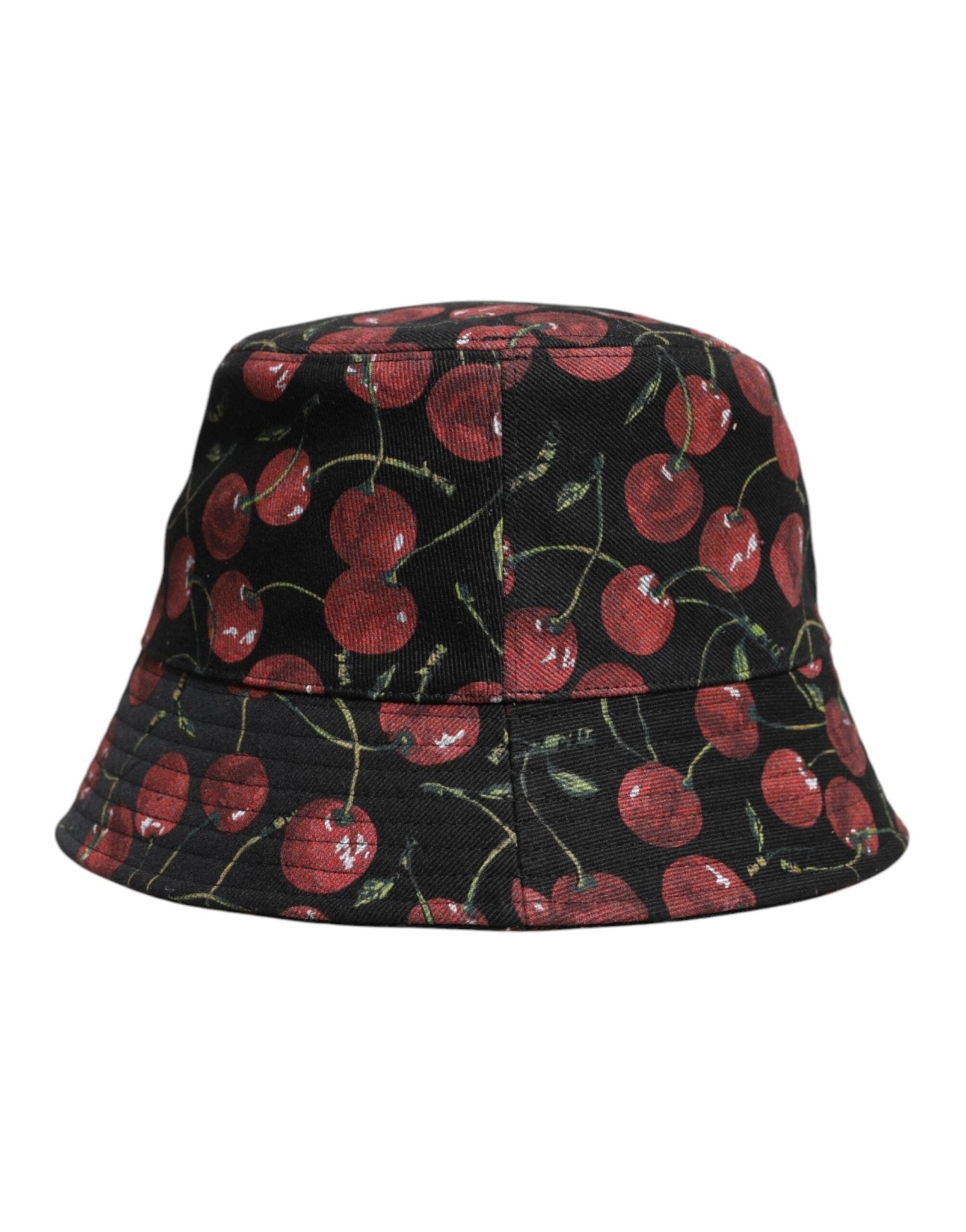 Dolce & Gabbana Black Cotton Printed Wide Brim Bucket Hat – 59 cm|L par Dolce & Gabbana | Disponible sur Sandy Store ByNet