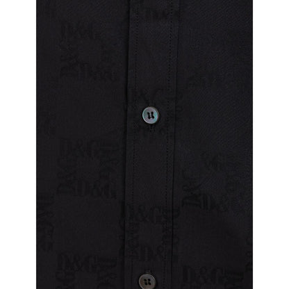 Dolce & Gabbana Black Cotton Shirt - Sandy Store ByNet