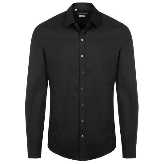 Dolce & Gabbana Black Cotton Shirt - Sandy Store ByNet