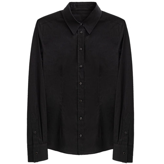 Dolce & Gabbana Black Cotton Shirt - Sandy Store ByNet