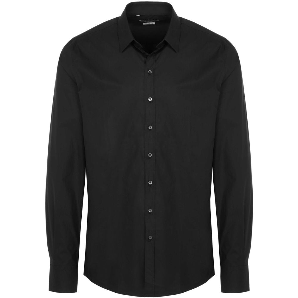 Dolce & Gabbana Black Cotton Shirt - Sandy Store ByNet