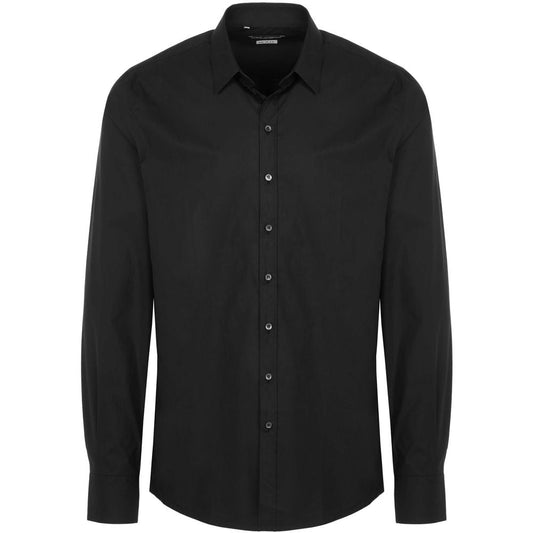 Dolce & Gabbana Black Cotton Shirt - Sandy Store ByNet