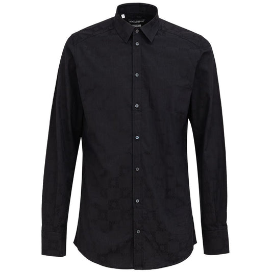 Dolce & Gabbana Black Cotton Shirt - Sandy Store ByNet
