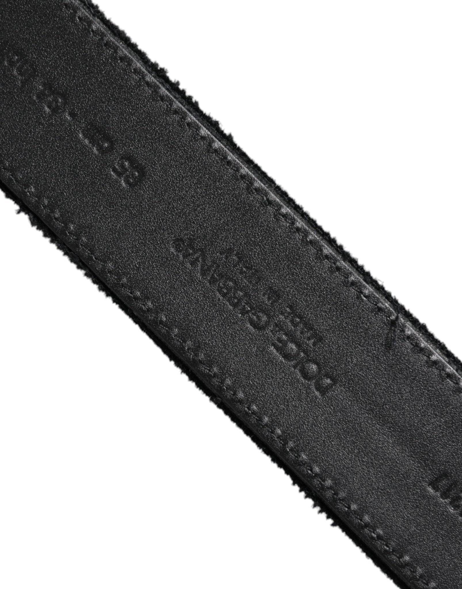 Dolce & Gabbana Black Cotton Silver Tone Metal Buckle Belt - Sandy Store ByNet