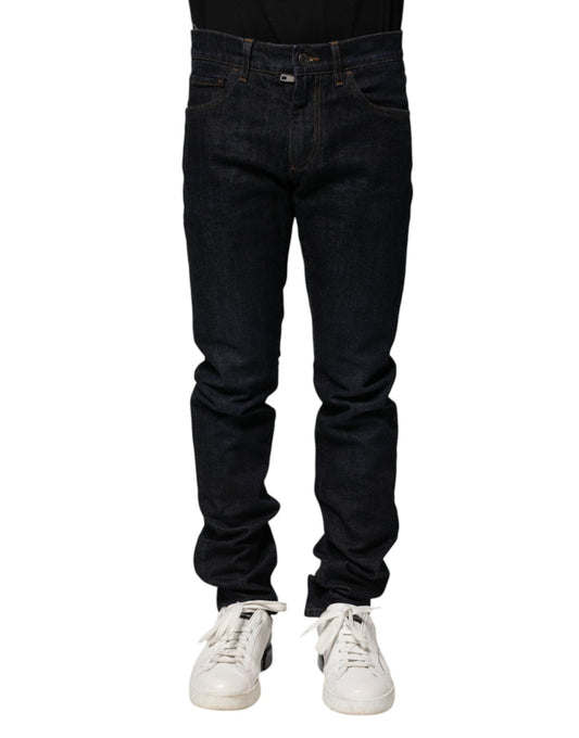 Dolce & Gabbana Black Cotton Skinny Denim Men Jeans – IT46 | S par Dolce & Gabbana | Disponible sur Sandy Store ByNet