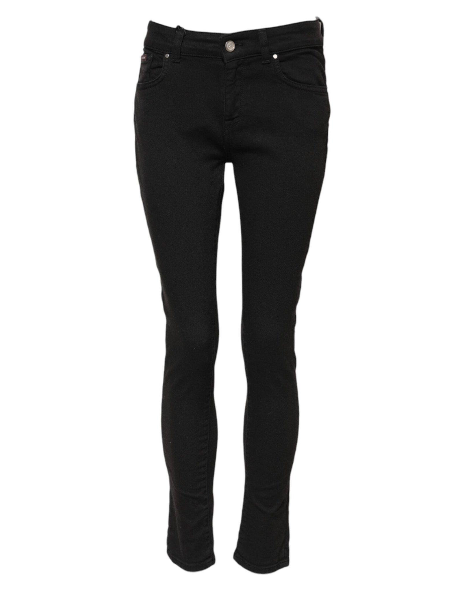 Dolce & Gabbana Black Cotton Skinny Mid Waist Denim Jeans – IT38 | XS par Dolce & Gabbana | Disponible sur Sandy Store ByNet