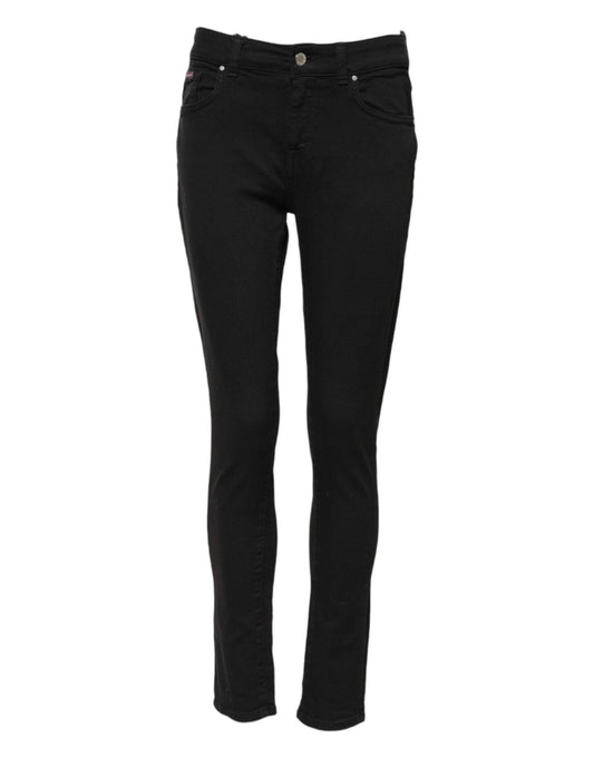 Dolce & Gabbana Black Cotton Skinny Mid Waist Denim Jeans – IT40|S par Dolce & Gabbana | Disponible sur Sandy Store ByNet