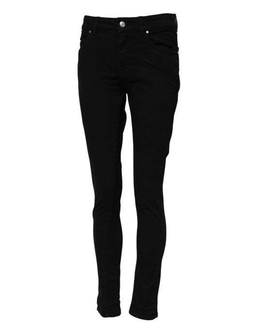 Dolce & Gabbana Black Cotton Skinny Mid Waisted Denim Jeans – IT40|S par Dolce & Gabbana | Disponible sur Sandy Store ByNet