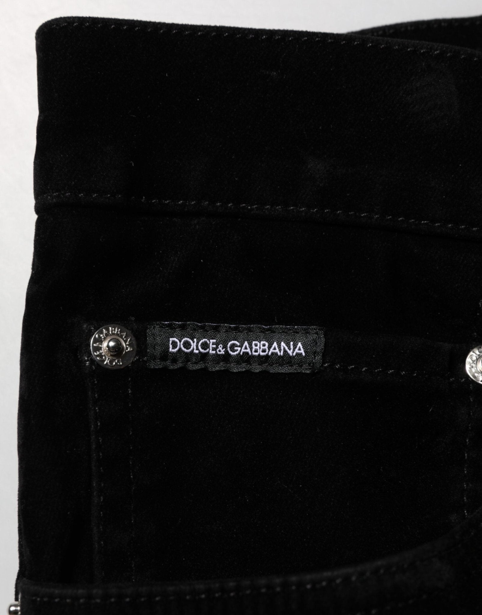 Dolce & Gabbana Black Cotton Slim Fit Denim Trouser Jeans – IT60 | 3XL par Dolce & Gabbana | Disponible sur Sandy Store ByNet