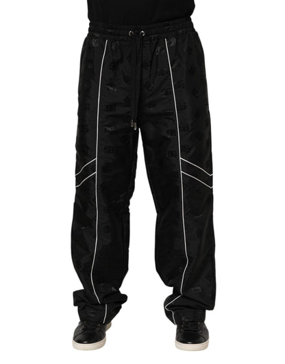 Dolce & Gabbana Black Cotton Straight Jogger Sweatpants Pants – IT48 | M par Dolce & Gabbana | Disponible sur Sandy Store ByNet