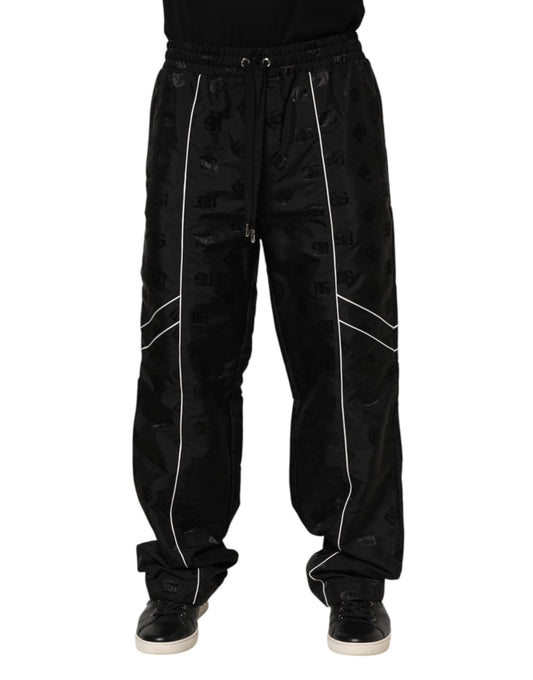 Dolce & Gabbana Black Cotton Straight Jogger Sweatpants Pants – IT48 | M par Dolce & Gabbana | Disponible sur Sandy Store ByNet