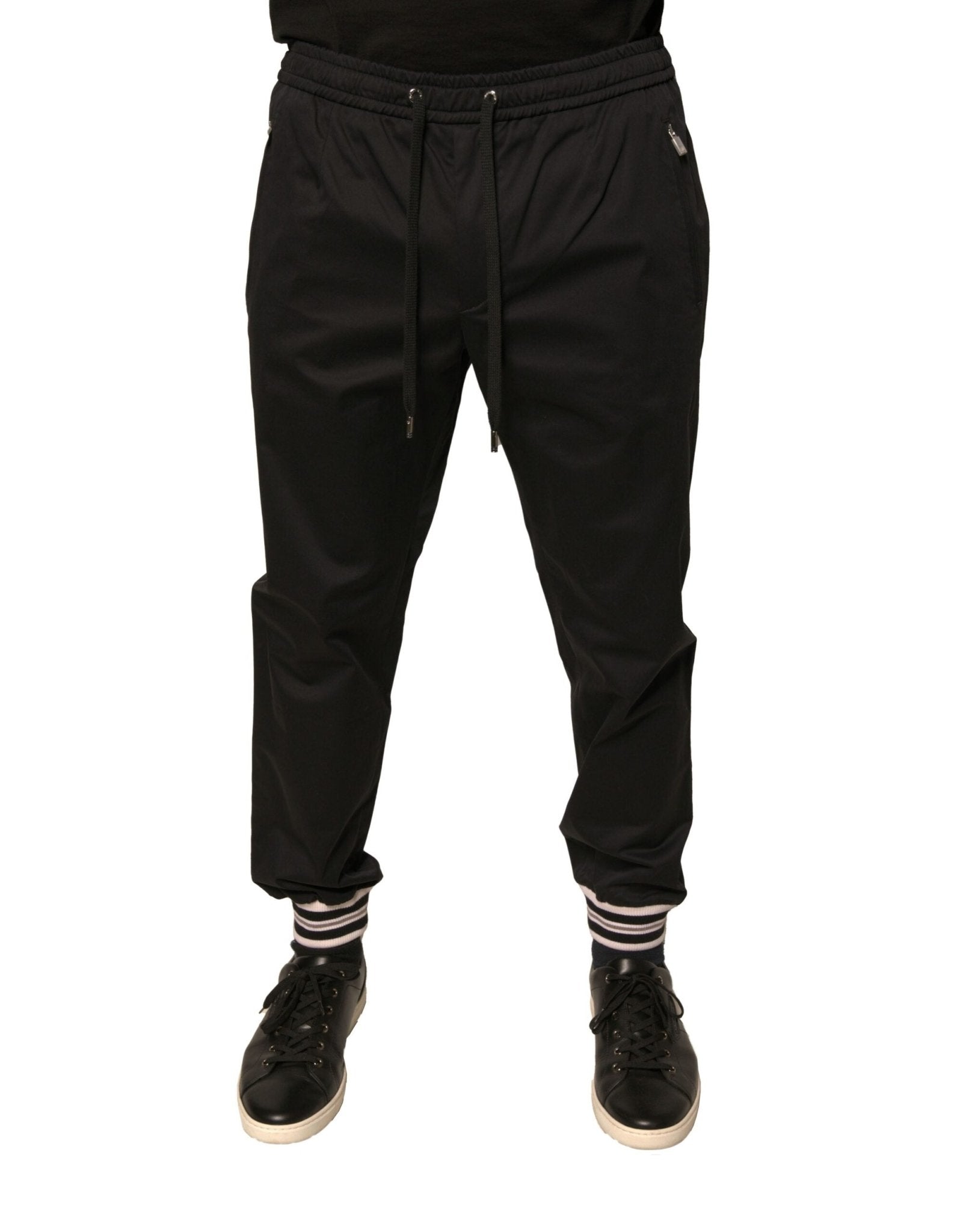 Dolce & Gabbana Black Cotton Stretch Jogger Sweatpants Pants – IT50 | L par Dolce & Gabbana | Disponible sur Sandy Store ByNet