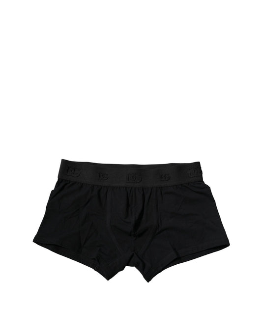 Dolce & Gabbana Black Cotton Stretch Regular Boxer Underwear – IT4 | S par Dolce & Gabbana | Disponible sur Sandy Store ByNet