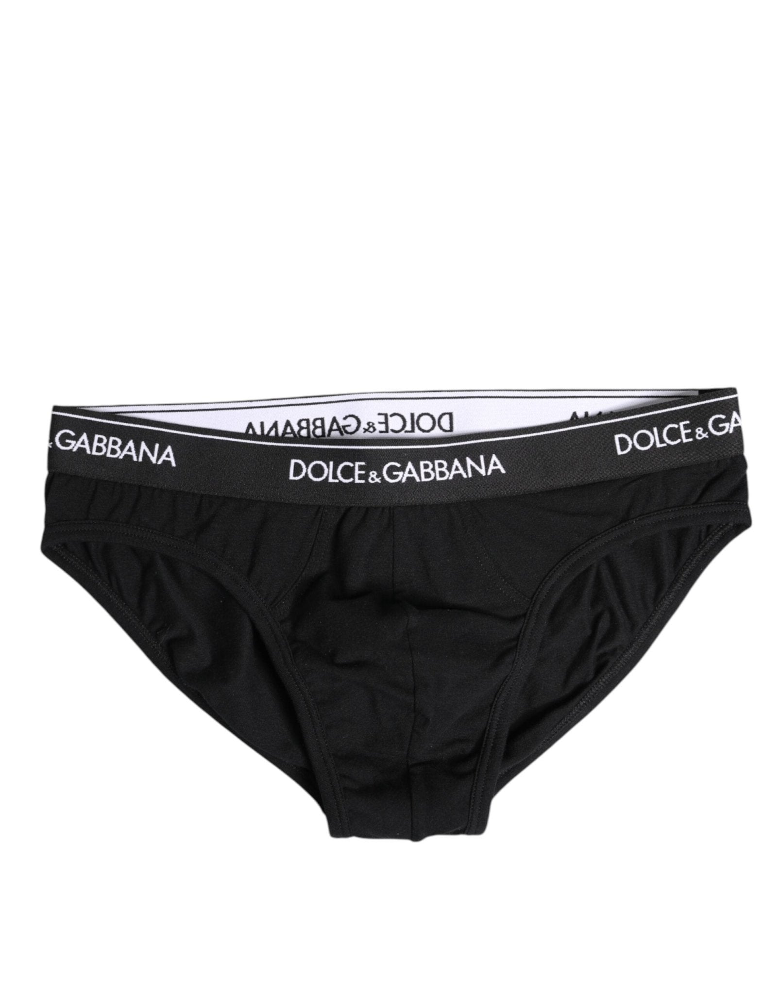 Dolce & Gabbana Black Cotton Stretch Regular Brief Underwear – IT4 | S par Dolce & Gabbana | Disponible sur Sandy Store ByNet