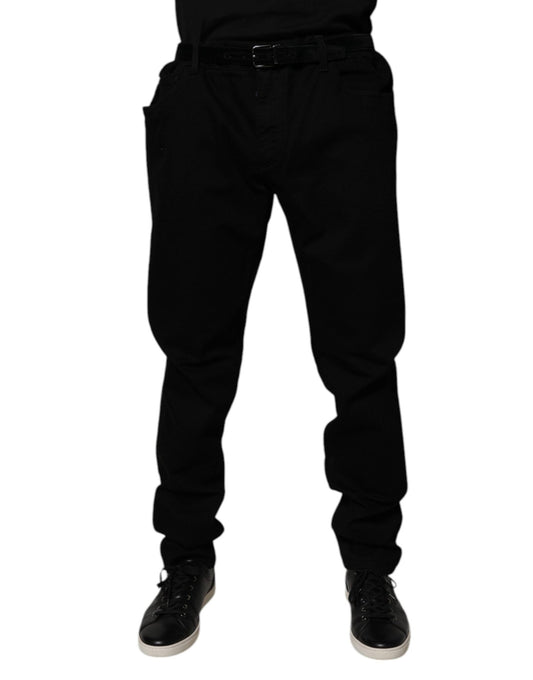 Dolce & Gabbana Black Cotton Stretch Slim Fit Denim Jeans – IT58 | XXL par Dolce & Gabbana | Disponible sur Sandy Store ByNet