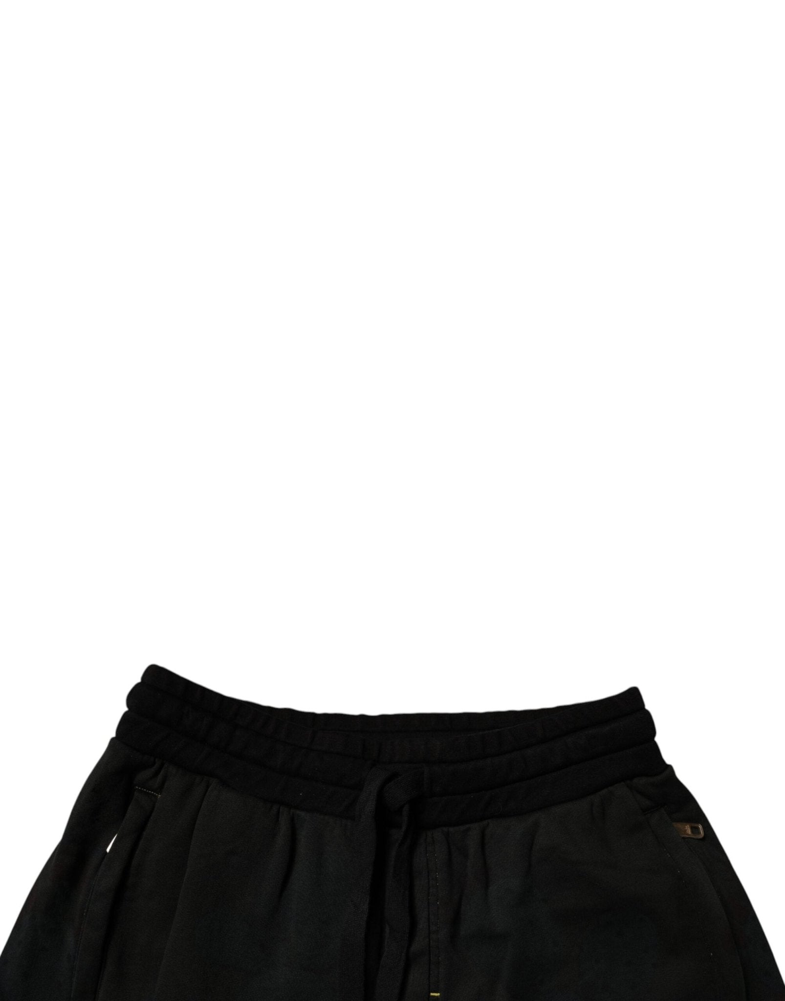 Dolce & Gabbana Black Cotton Sweatshorts Men Bermuda Shorts - Sandy Store ByNet