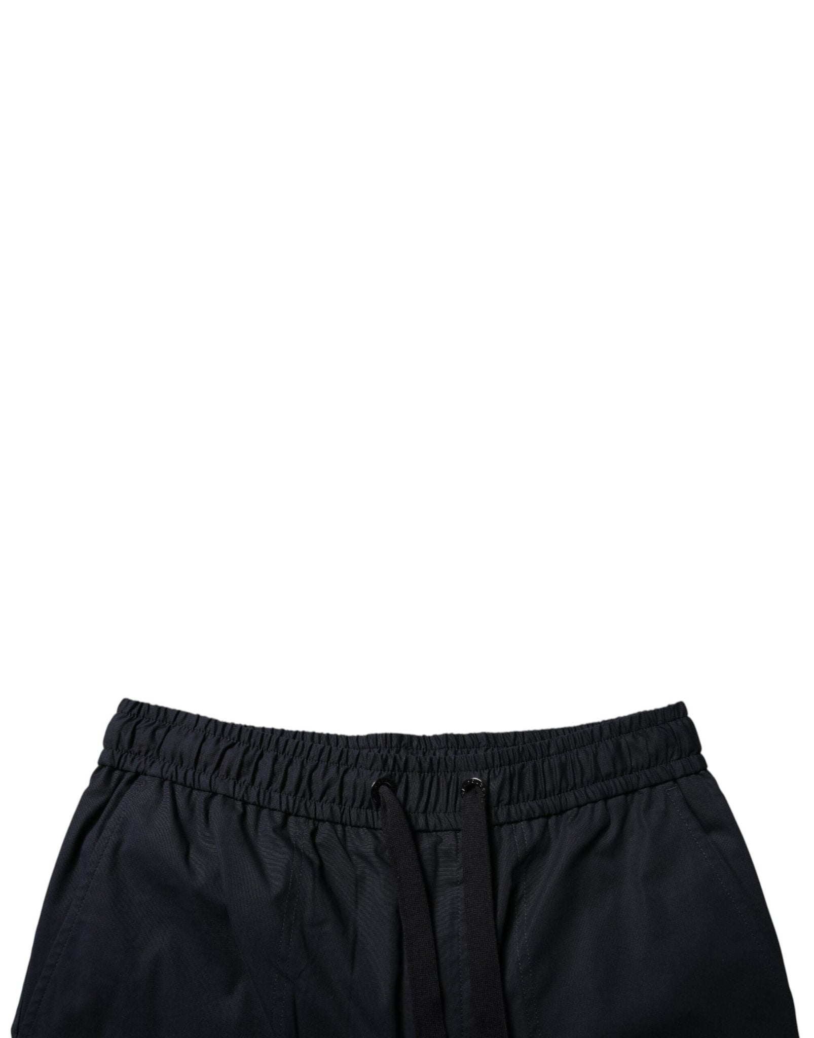 Dolce & Gabbana Black Cotton Sweatshorts Men Bermuda Shorts - Sandy Store ByNet