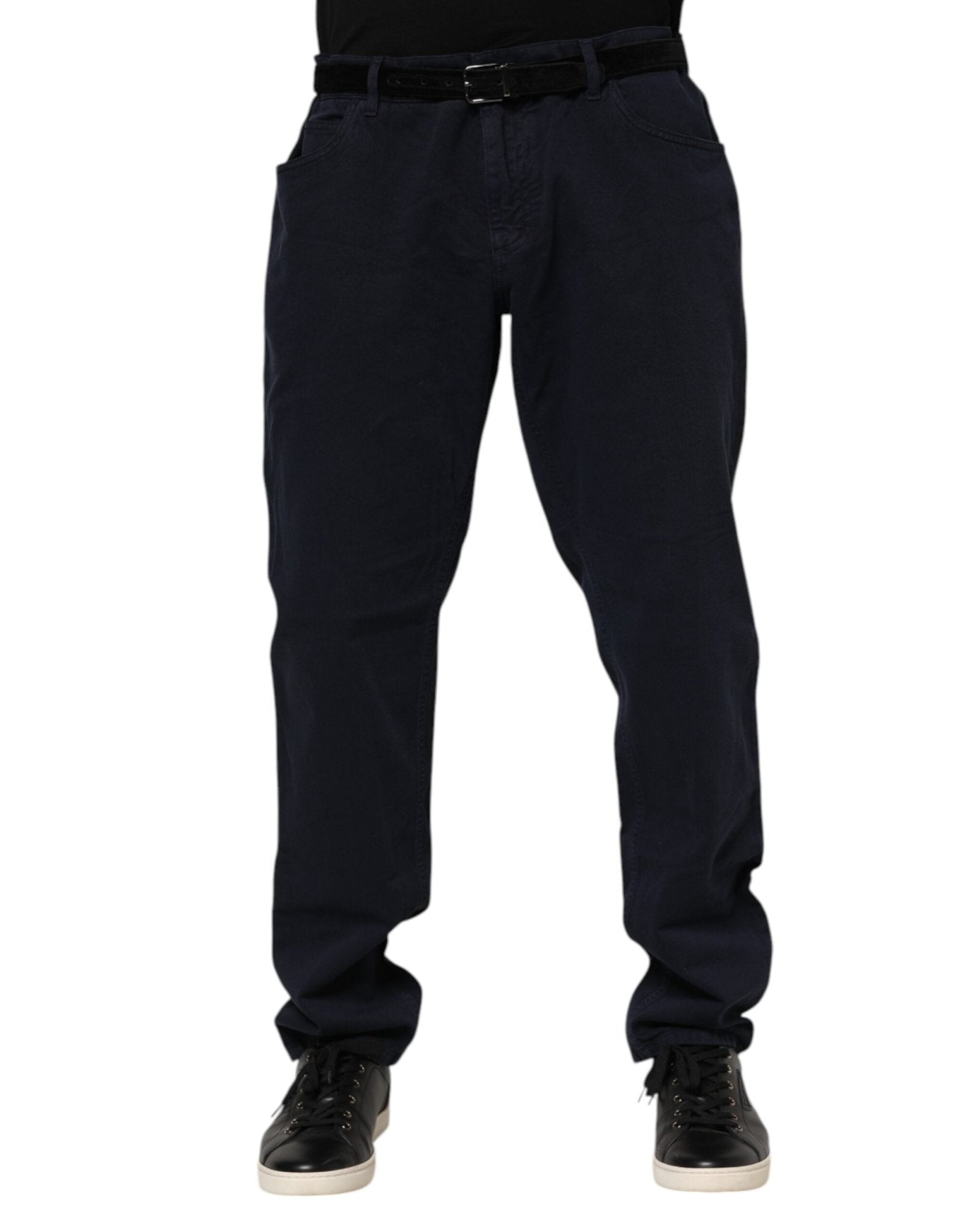 Dolce & Gabbana Black Cotton Tapered Denim Jeans – IT58 | XXL par Dolce & Gabbana | Disponible sur Sandy Store ByNet