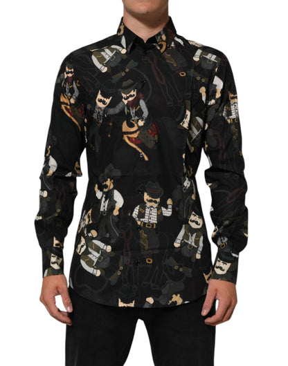 Dolce & Gabbana Black Cowboy Collared GOLD Formal Dress Shirt – IT41 | L par Dolce & Gabbana | Disponible sur Sandy Store ByNet