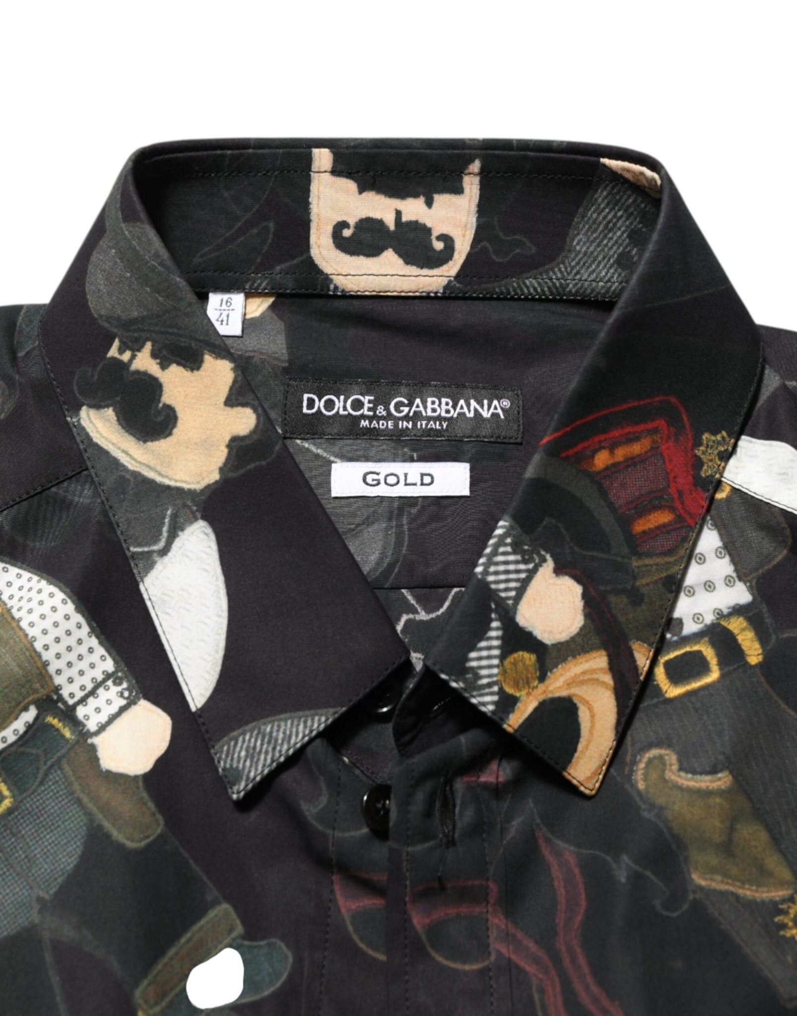 Dolce & Gabbana Black Cowboy Collared GOLD Formal Dress Shirt – IT41 | L par Dolce & Gabbana | Disponible sur Sandy Store ByNet