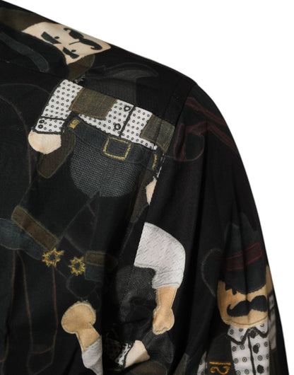 Dolce & Gabbana Black Cowboy Collared GOLD Formal Dress Shirt – IT41 | L par Dolce & Gabbana | Disponible sur Sandy Store ByNet