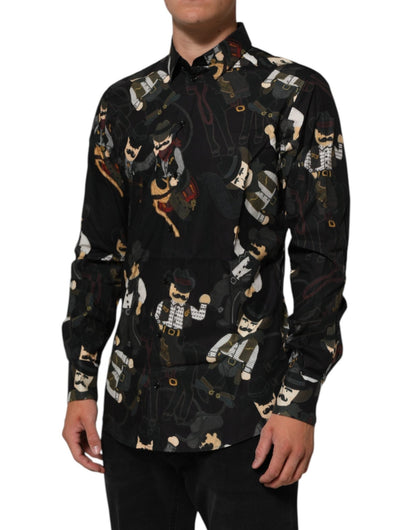 Dolce & Gabbana Black Cowboy Collared GOLD Formal Dress Shirt – IT41 | L par Dolce & Gabbana | Disponible sur Sandy Store ByNet