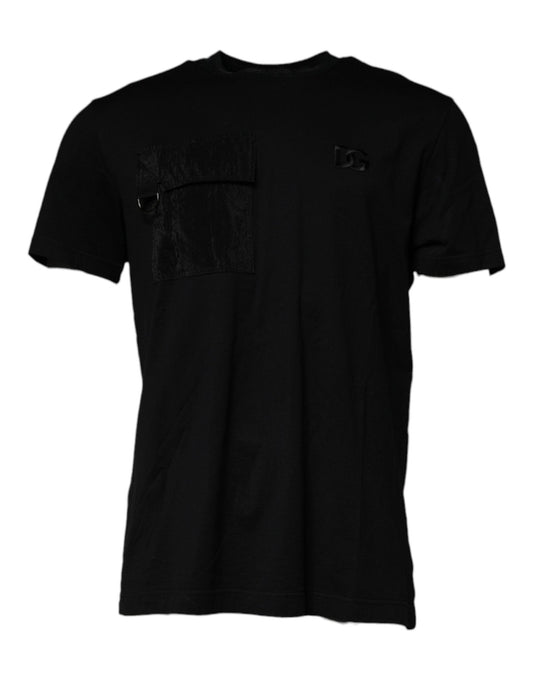 Dolce & Gabbana Black Crew Neck Short Sleeve T-shirt – IT56 | XXL par Dolce & Gabbana | Disponible sur Sandy Store ByNet