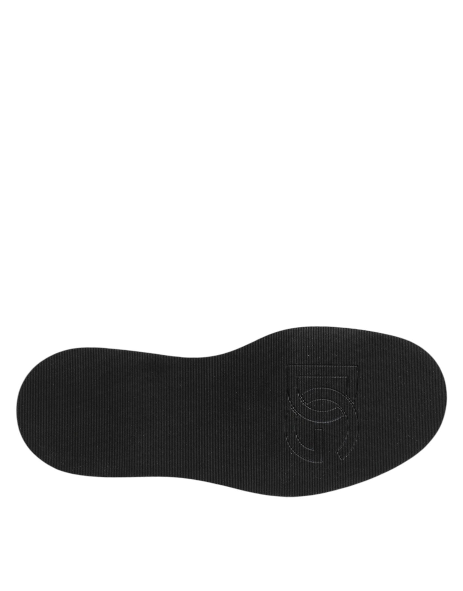 Dolce & Gabbana Black Crystal Strass Mid Calf Short Boots Shoes – EU44/US11 par Dolce & Gabbana | Disponible sur Sandy Store ByNet