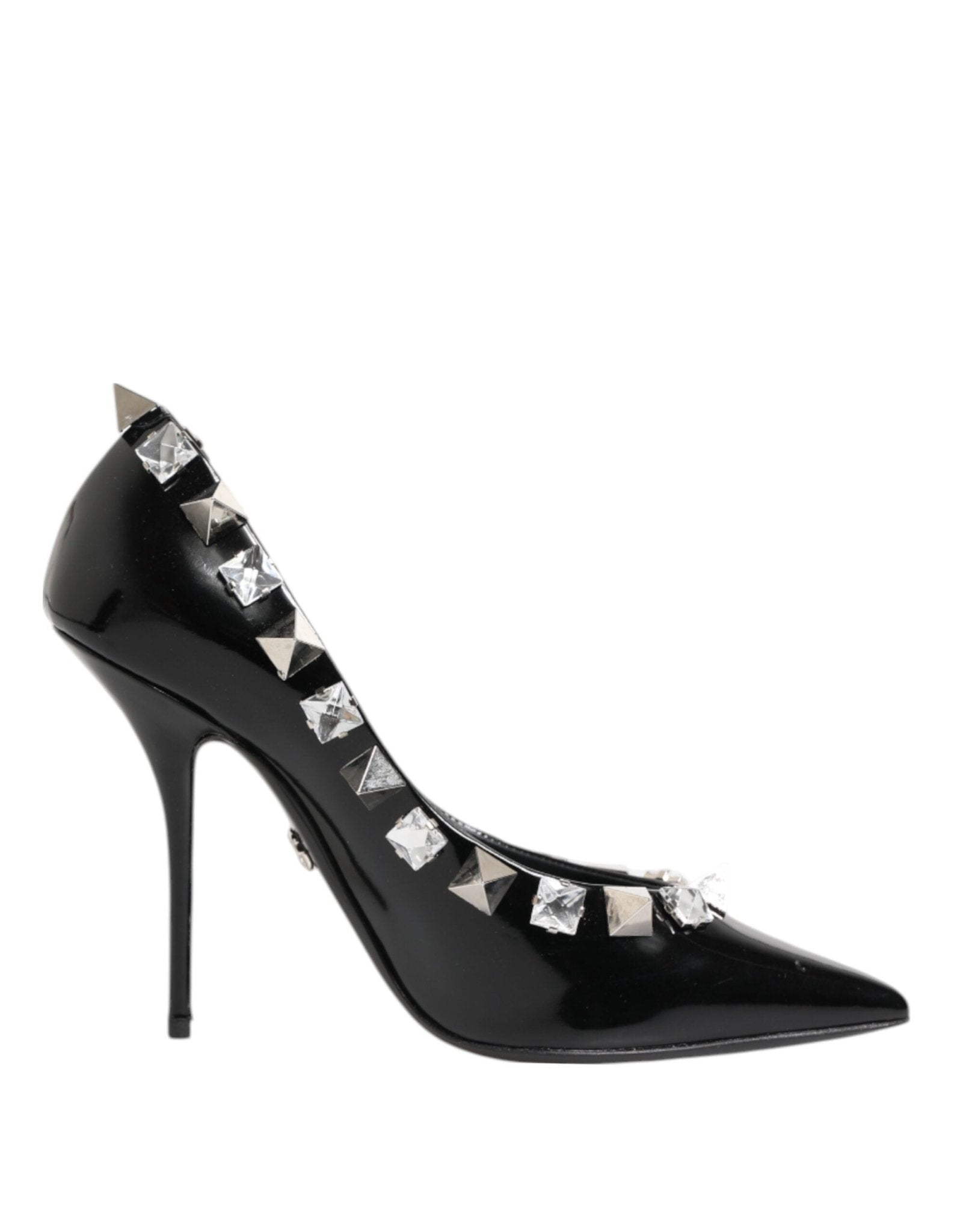 Dolce & Gabbana Black Crystals Studs Stiletto Pumps Shoes – EU39/US8.5 par Dolce & Gabbana | Disponible sur Sandy Store ByNet