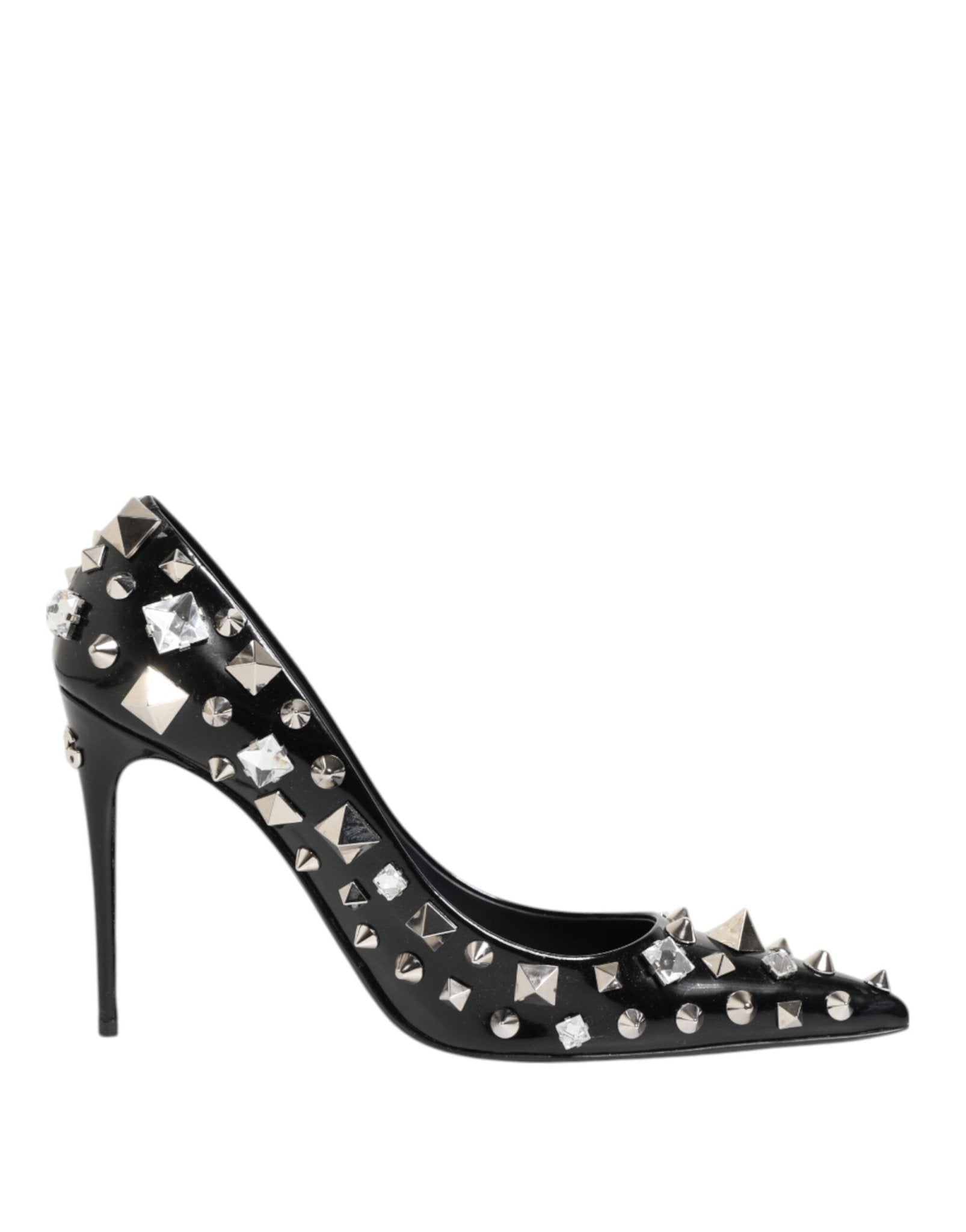 Dolce & Gabbana Black Crystals Studs Stiletto Pumps Shoes – EU39/US8.5 par Dolce & Gabbana | Disponible sur Sandy Store ByNet
