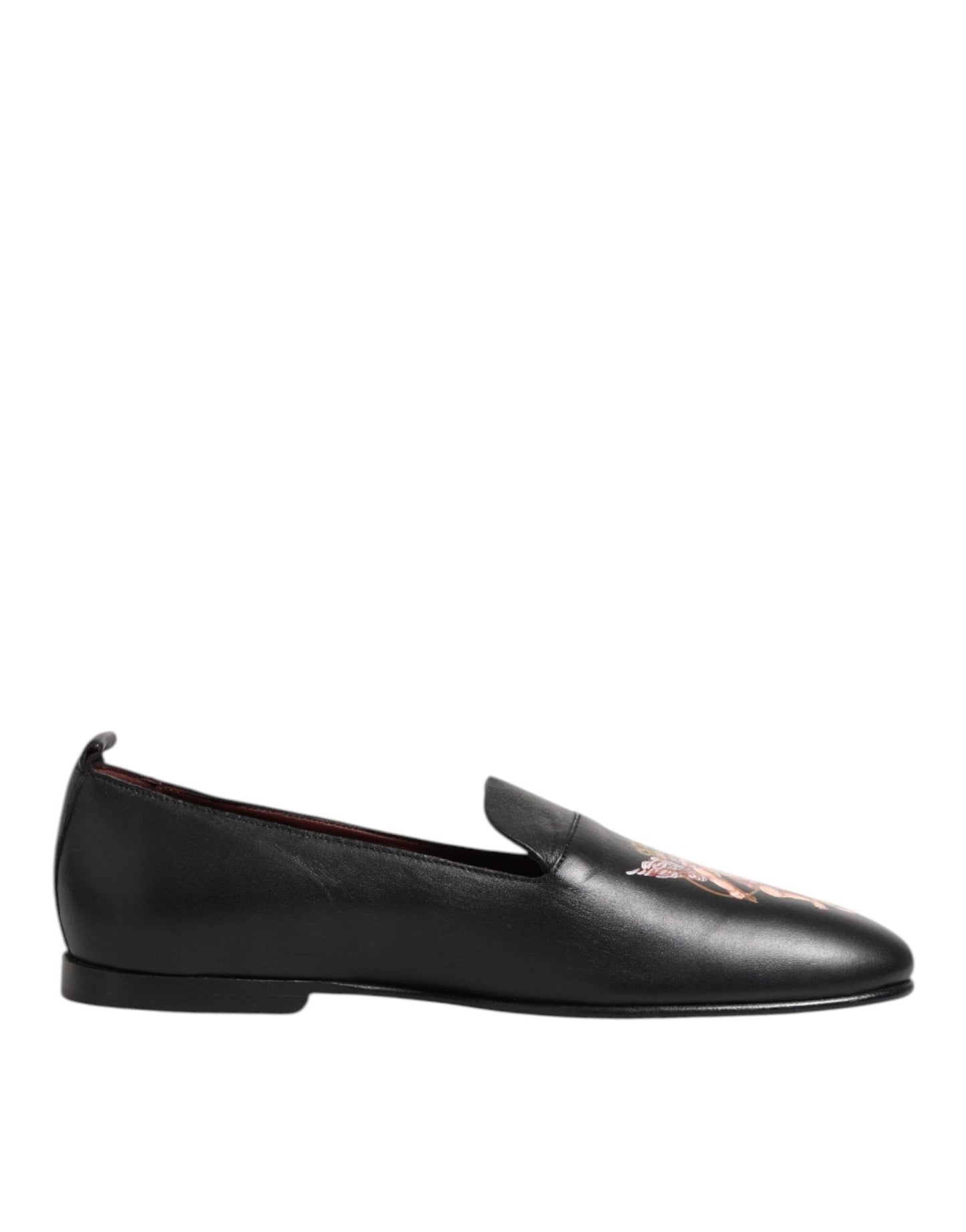 Dolce & Gabbana Black DG Angel Leather Slip On Loafers Shoes – EU43/US10 par Dolce & Gabbana | Disponible sur Sandy Store ByNet