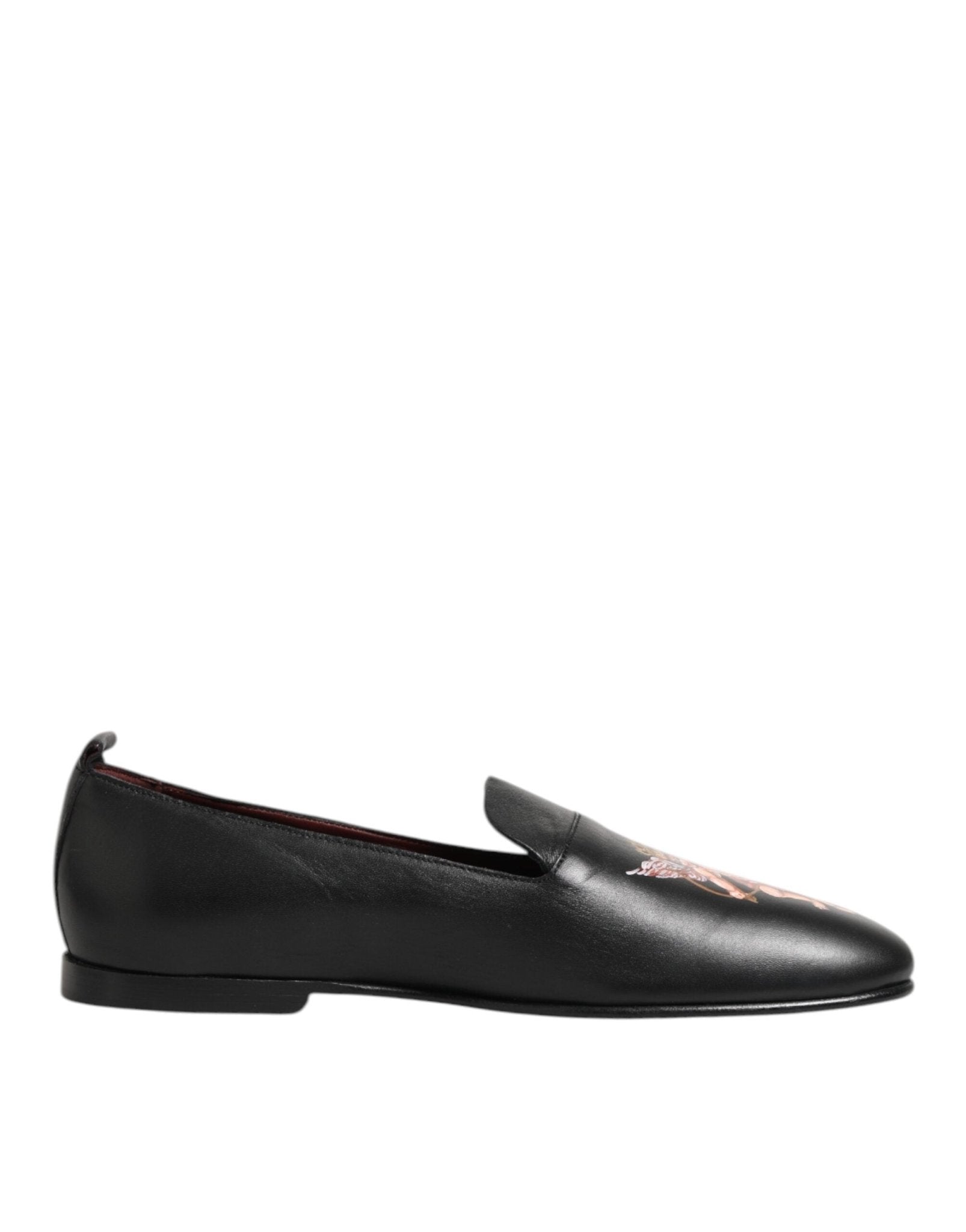 Dolce & Gabbana Black DG Angel Leather Slip On Loafers Shoes – EU43/US10 par Dolce & Gabbana | Disponible sur Sandy Store ByNet