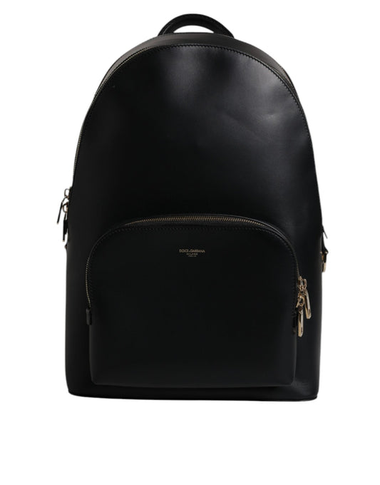 Dolce & Gabbana Black DG Leather Logo Print Travel Back Pack Bag - Sandy Store ByNet
