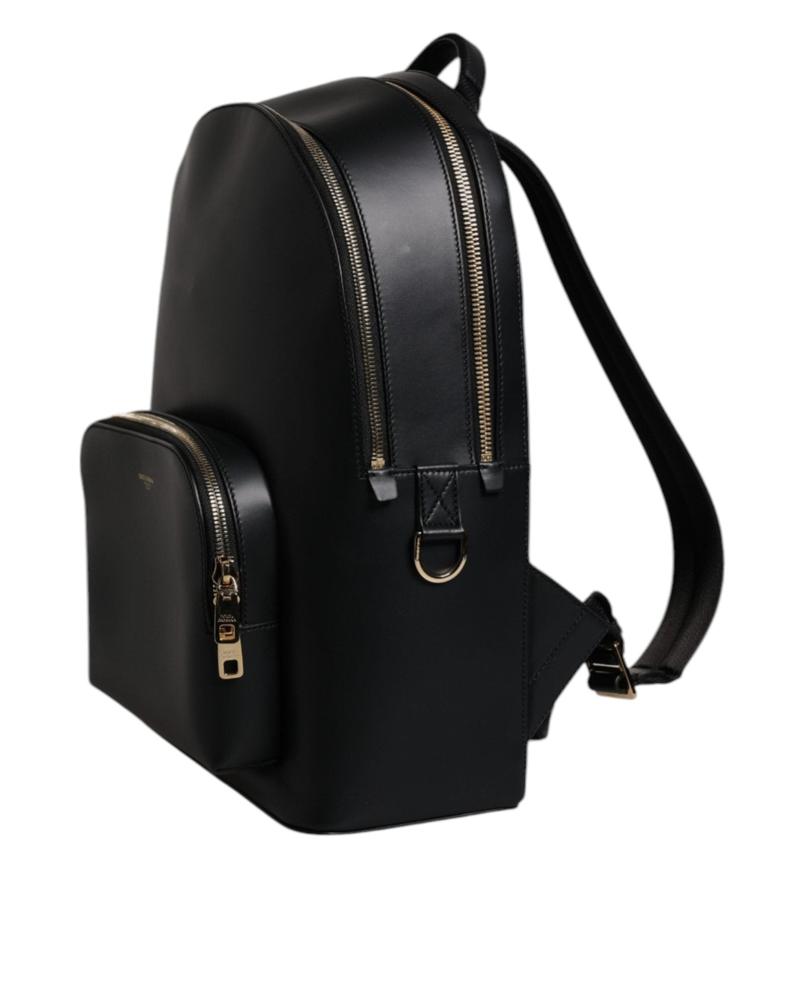 Dolce & Gabbana Black DG Leather Logo Print Travel Back Pack Bag - Sandy Store ByNet