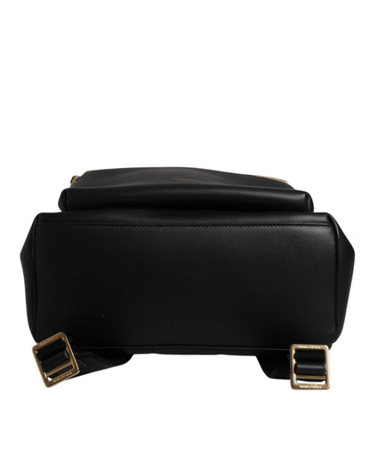 Dolce & Gabbana Black DG Leather Logo Print Travel Back Pack Bag - Sandy Store ByNet