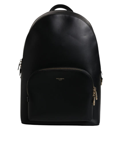 Dolce & Gabbana Black DG Leather Logo Print Travel Back Pack Bag - Sandy Store ByNet