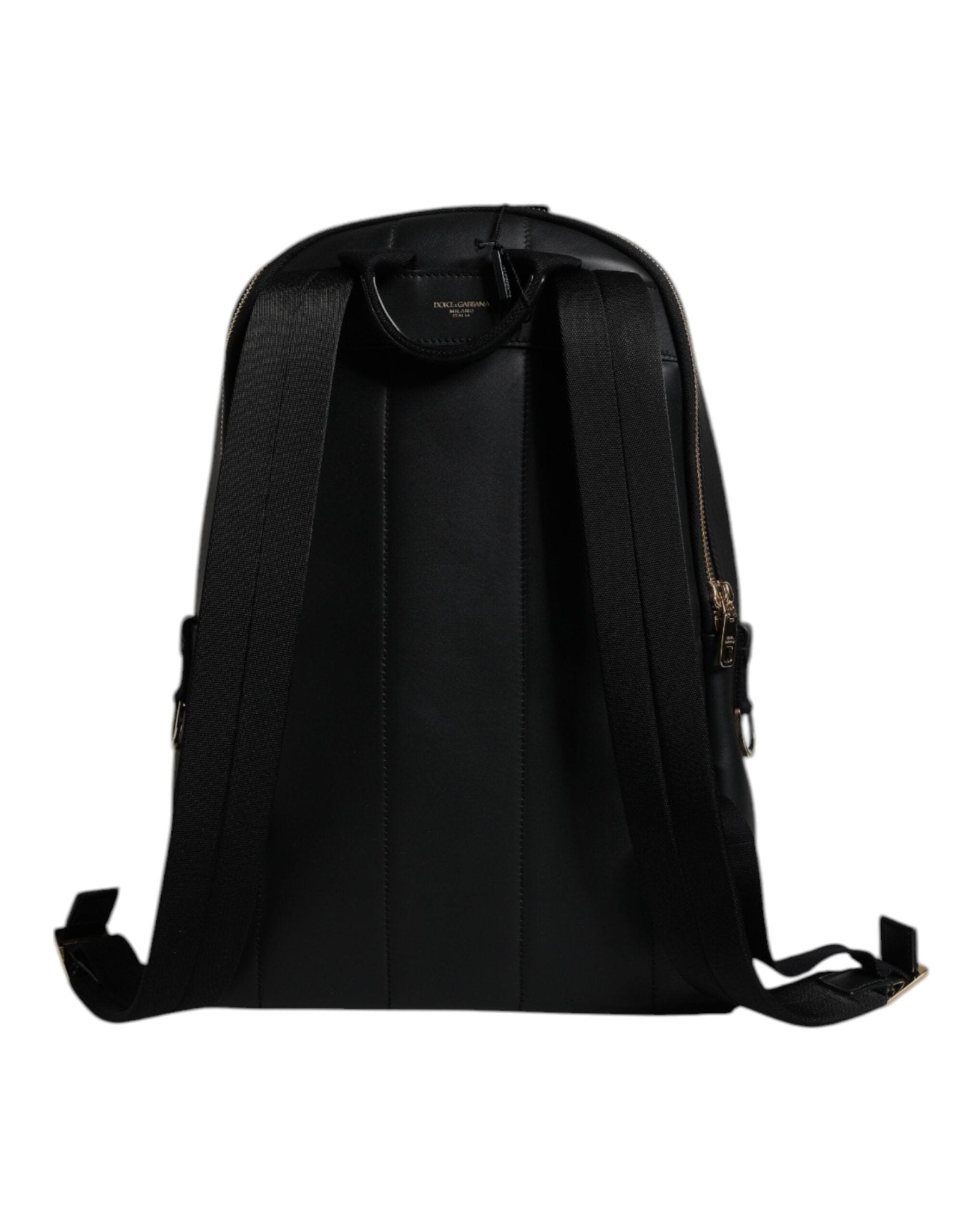 Dolce & Gabbana Black DG Leather Logo Print Travel Back Pack Bag - Sandy Store ByNet