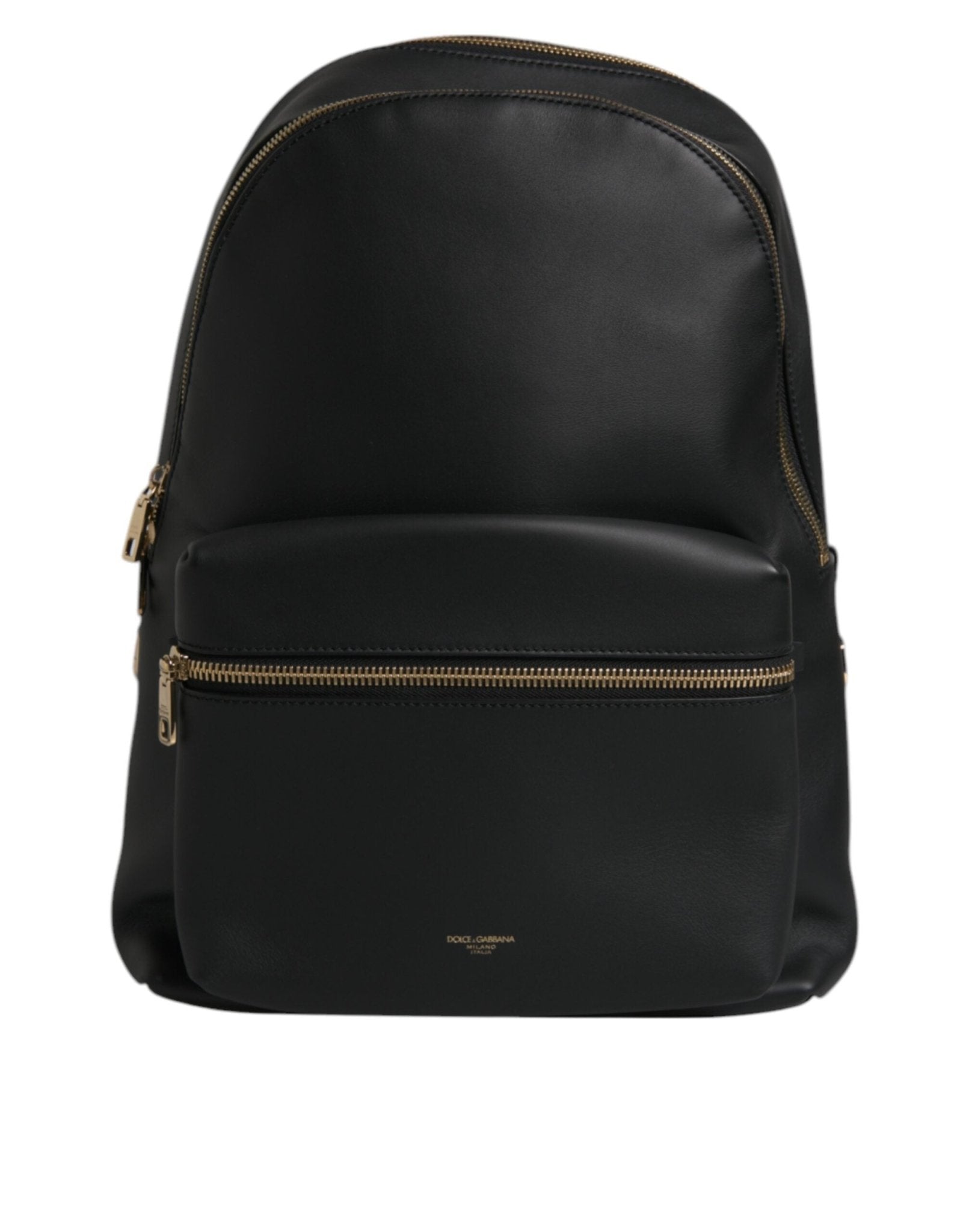 Dolce & Gabbana Black DG Leather Logo Print Travel Back Pack Bag - Sandy Store ByNet